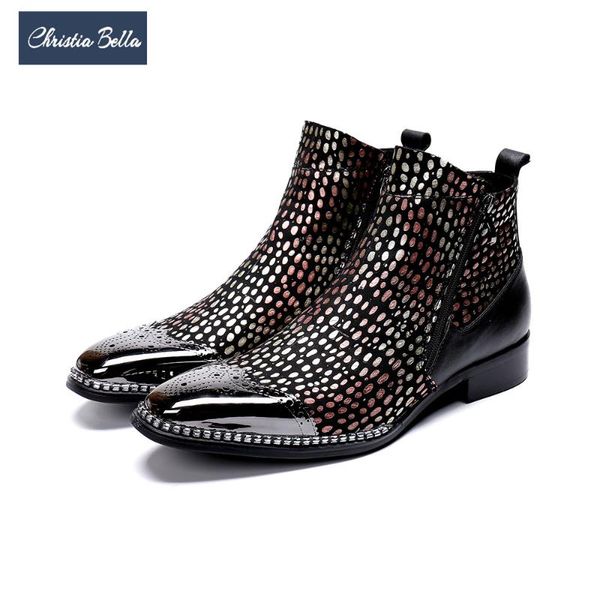 boots christia bella winter autumn multicolor dot men suede leather party wedding dress plus size bullock short, Black
boots christia bella winter autumn multicolor dot men suede leather party wedding dress plus size bullock short, Black