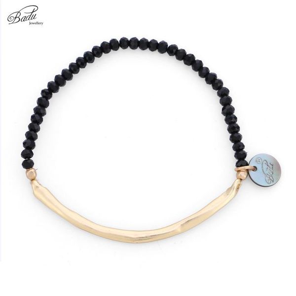 badu black crystal beaded bracelet for women golden copper tube elastic adjustable bracelets fashion jewelry wholesale, Golden;silver
badu black crystal beaded bracelet for women golden copper tube elastic adjustable bracelets fashion jewelry wholesale, Golden;silver