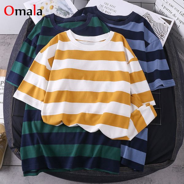 women's t-shirt fashion sweet rainbow stripe women summer oversized short sleeve cotton korean clothes vogue t-shirts couple tshirt, White
women's t-shirt fashion sweet rainbow stripe women summer oversized short sleeve cotton korean clothes vogue t-shirts couple tshirt, White