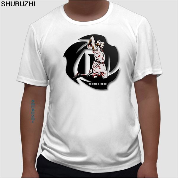 the new summer style derrick rose t shirts men fashion casual short sleeve men t-shirt rose tee euro size