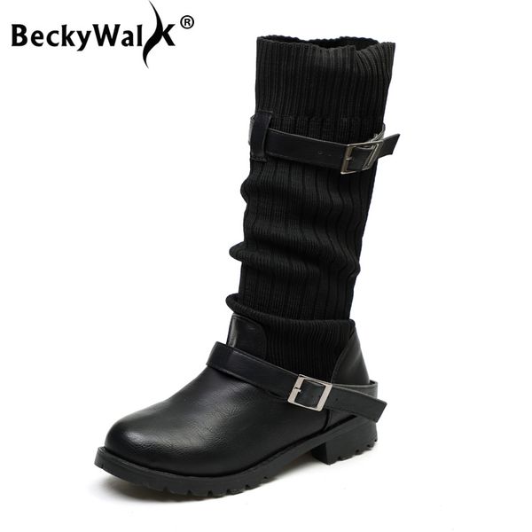 women's high boots autumn winter knitting wool ladies shoes round toe knee high boots for women motorcycle boot shoes wsh3445, Black
women's high boots autumn winter knitting wool ladies shoes round toe knee high boots for women motorcycle boot shoes wsh3445, Black