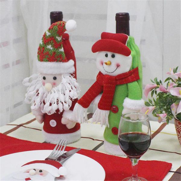 lovely christmas gift decoration old man snowman red wine bottle sets dinner table decoration home party decors navidad
lovely christmas gift decoration old man snowman red wine bottle sets dinner table decoration home party decors navidad