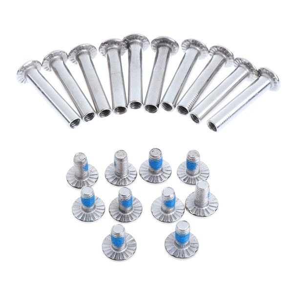1 set inline skate wheel screw nail replacement skates nut bolts silver easy installation
1 set inline skate wheel screw nail replacement skates nut bolts silver easy installation