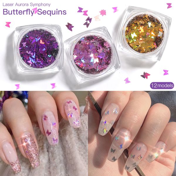 nail glitter holographic butterfly shape 3d art colorful flakes varnish manicure decorations, Silver;gold
nail glitter holographic butterfly shape 3d art colorful flakes varnish manicure decorations, Silver;gold