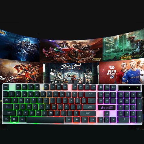 gaming keyboard with led lighting mechanical keyboard for computer, lap gaming deviceaccessories
gaming keyboard with led lighting mechanical keyboard for computer, lap gaming deviceaccessories