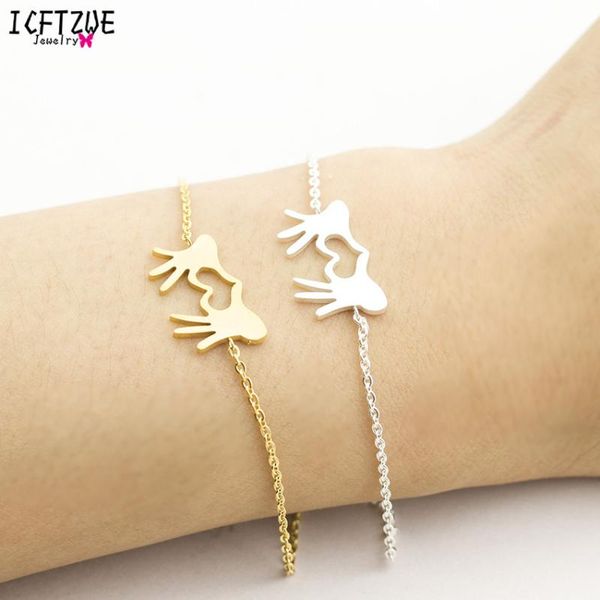 charm bracelets mimimalist jewelry stainless steel bracelet femme hand accessories for women gold heart bff gesture men, Golden;silver
charm bracelets mimimalist jewelry stainless steel bracelet femme hand accessories for women gold heart bff gesture men, Golden;silver