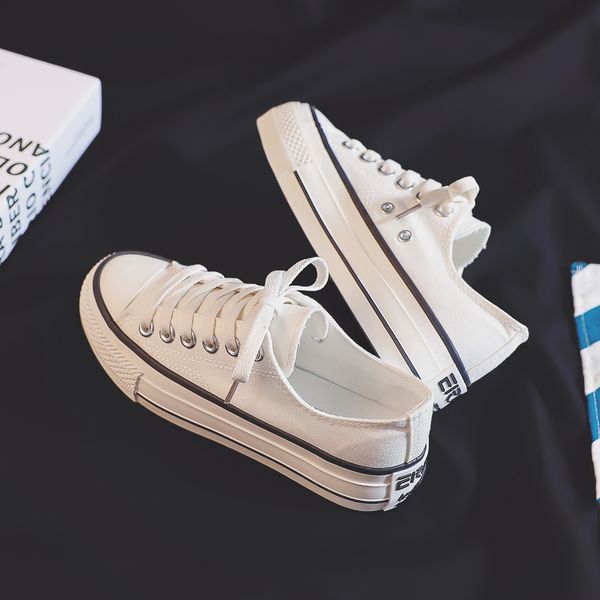 2020 thick-soled canvas shoes women's shoes ulzzang all-match western style trendy ins board, Black
2020 thick-soled canvas shoes women's shoes ulzzang all-match western style trendy ins board, Black