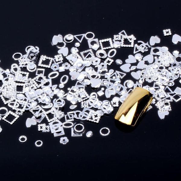 nail art decorations gold/silver randomly mixed shape 200pcs metal decoration nails metallic studs sticker alloy manicure fashion tools, Silver;gold
nail art decorations gold/silver randomly mixed shape 200pcs metal decoration nails metallic studs sticker alloy manicure fashion tools, Silver;gold
