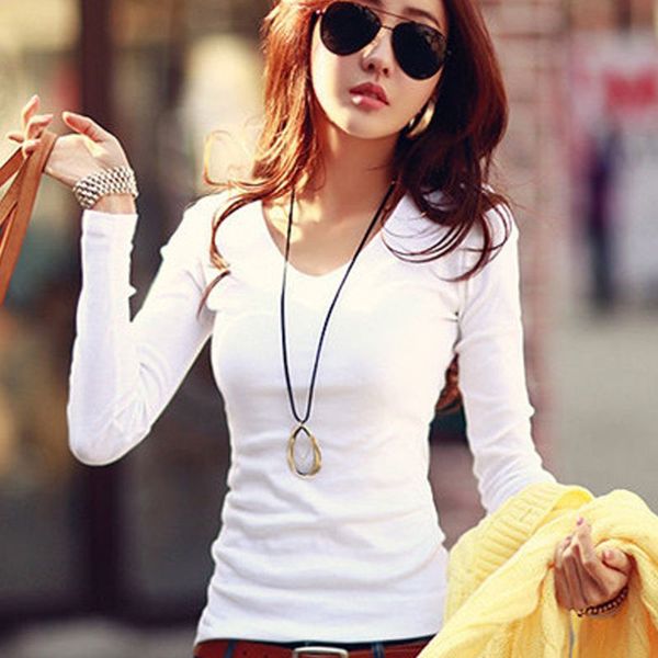 women's t-shirt basic t shirt women long sleeve womens 2021 spring autumn tee korean style cotton plus size tshirt, White
women's t-shirt basic t shirt women long sleeve womens 2021 spring autumn tee korean style cotton plus size tshirt, White