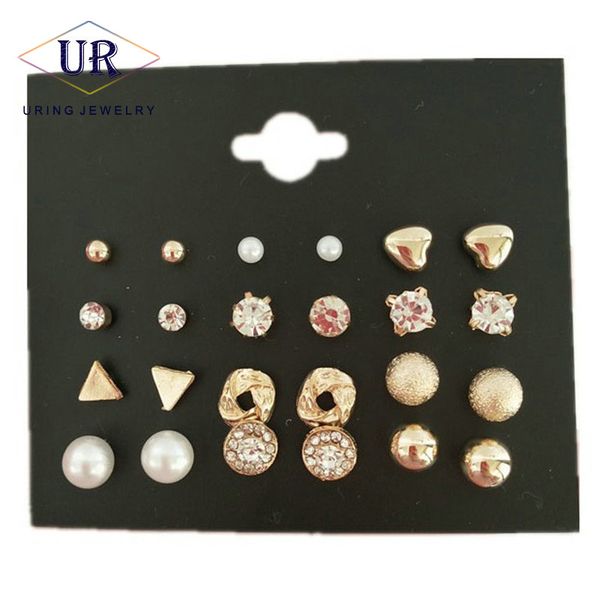 12 pairs/set stud earrings for women girl gold-color geometric crystal white pearl metal earings new style 2020 kb308 kb306, Golden;silver
12 pairs/set stud earrings for women girl gold-color geometric crystal white pearl metal earings new style 2020 kb308 kb306, Golden;silver