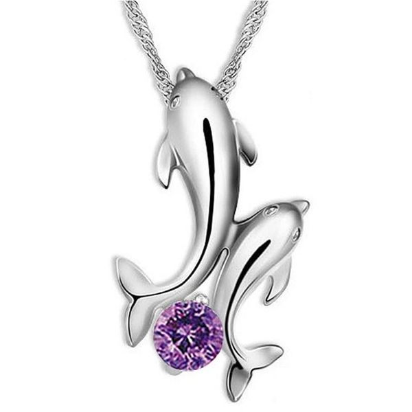pendant necklaces clavicle cute double dolphin rhinestone short-chain necklace women fashion jewelry, Silver
pendant necklaces clavicle cute double dolphin rhinestone short-chain necklace women fashion jewelry, Silver