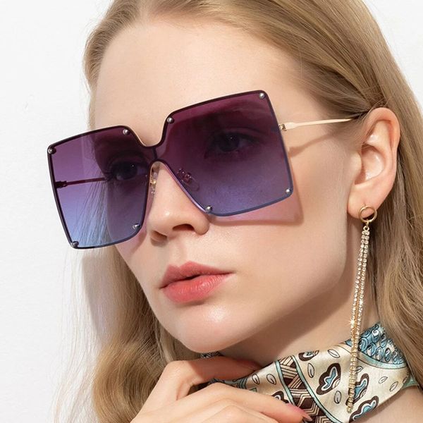 vintage oversized square sunglasses women brand designer 2020 new gradient shades luxury fashion female rivet sun glasses, White;black
vintage oversized square sunglasses women brand designer 2020 new gradient shades luxury fashion female rivet sun glasses, White;black
