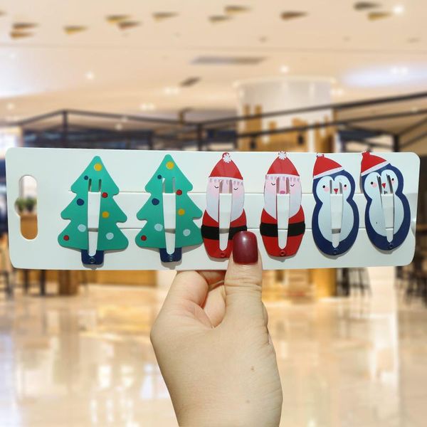 6 pcs / set cute baby girl hair clips snowman tree christmas kids cartoon snap hairpins children hair accessories, Slivery;white
6 pcs / set cute baby girl hair clips snowman tree christmas kids cartoon snap hairpins children hair accessories, Slivery;white