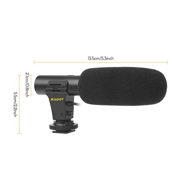 shoot xt-451 portable condenser stereo microphone mic with 3.5mm jack shoe mount for canon camera camcorder dv smartphone
shoot xt-451 portable condenser stereo microphone mic with 3.5mm jack shoe mount for canon camera camcorder dv smartphone