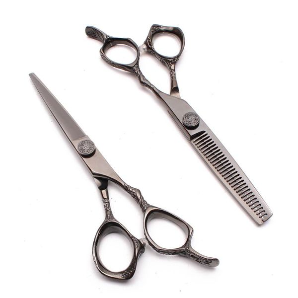 2pcs 6.0" 17.5cm 440c engraving logo haircut set thinning scissors cutting shears dragon handle professional hair scissors c9001
2pcs 6.0" 17.5cm 440c engraving logo haircut set thinning scissors cutting shears dragon handle professional hair scissors c9001