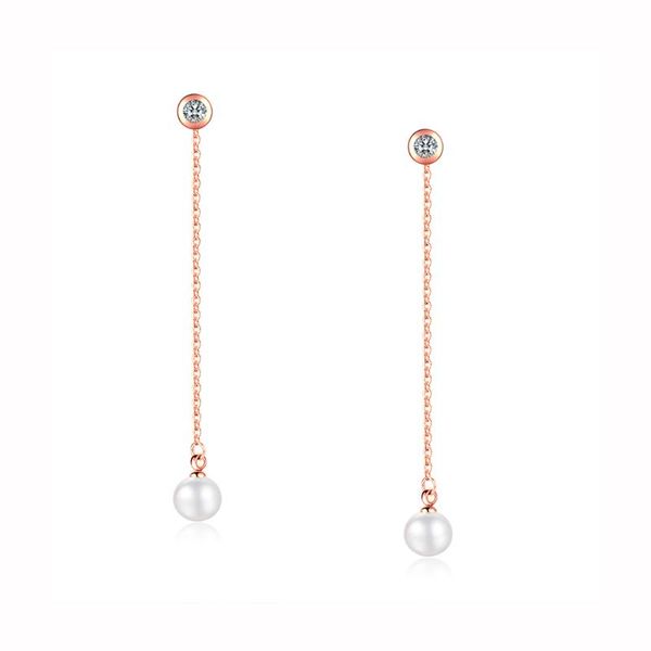 rose gold white simulated pearl section tassel drop earrings stainless steel long line dangle earrings brincos e19155, Silver
rose gold white simulated pearl section tassel drop earrings stainless steel long line dangle earrings brincos e19155, Silver