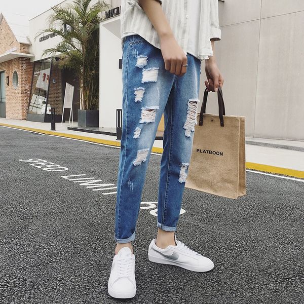 trendy men's tight pants jeans and jeanswashed jeans summer light blue ripped denim leggings loose casual ankle-length pants wjrxa
trendy men's tight pants jeans and jeanswashed jeans summer light blue ripped denim leggings loose casual ankle-length pants wjrxa