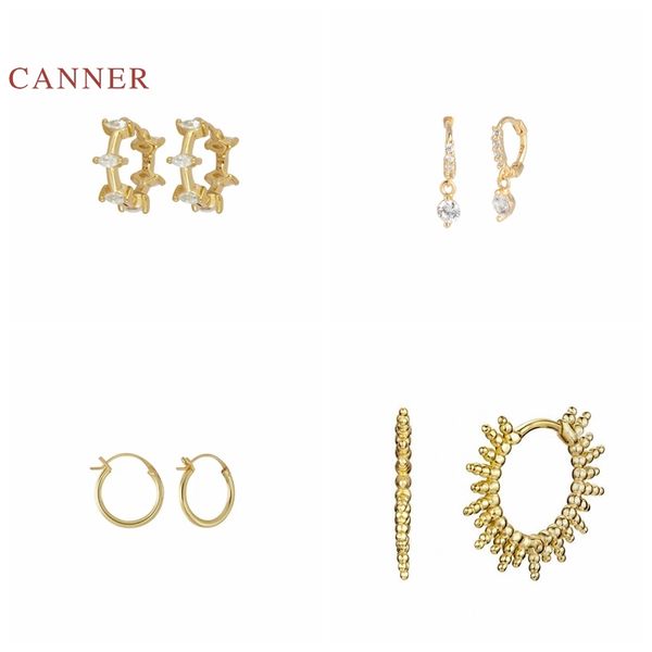 hoop & huggie canner real 925 sterling silver earrings for women round bead geometric simplicity hoops diamond jewelry pendientes, Golden;silver
hoop & huggie canner real 925 sterling silver earrings for women round bead geometric simplicity hoops diamond jewelry pendientes, Golden;silver