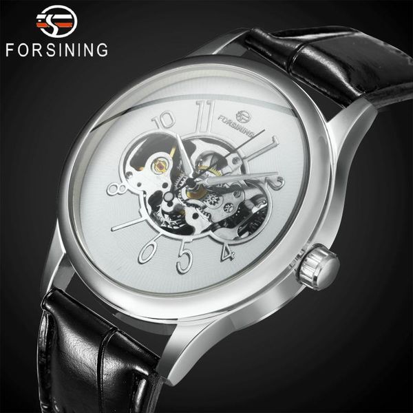 skeleton men watches arabic numerals dial leather strap forsining fashion business mechanical wristwatches, Slivery;brown
skeleton men watches arabic numerals dial leather strap forsining fashion business mechanical wristwatches, Slivery;brown