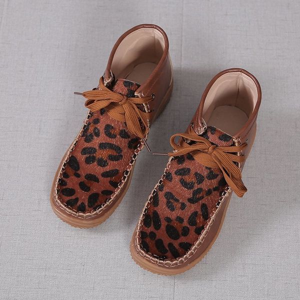 2020 new round head leopard print leather boots 2020 winter ankle boots for women with flat bottoms lace-up size 43 women shoes, Black
2020 new round head leopard print leather boots 2020 winter ankle boots for women with flat bottoms lace-up size 43 women shoes, Black