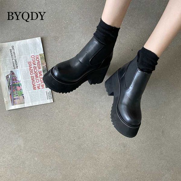 byqdy chunky heels black ankle boots autumn winter patent leather high heels boots super high platform round toe footwear
byqdy chunky heels black ankle boots autumn winter patent leather high heels boots super high platform round toe footwear