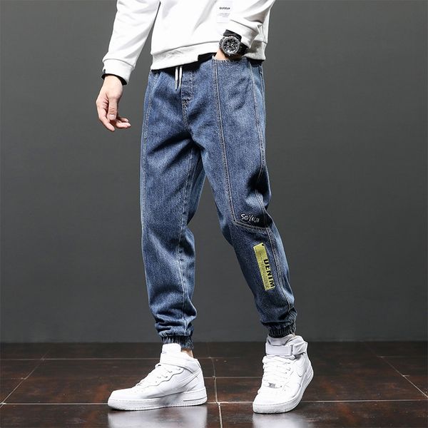 2020 autumn winter men's trendy casual jeans and jeans brand washed harem pants trendy youth all-match large size casual pants men', Blue
2020 autumn winter men's trendy casual jeans and jeans brand washed harem pants trendy youth all-match large size casual pants men', Blue
