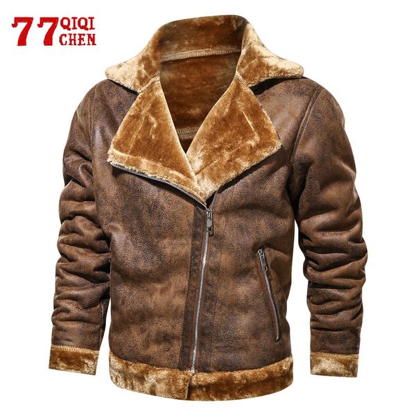 men's fur & faux coats suede leather jacket chamois parkas male collar wnter fleece warm bomber coat casual outwear chaqueta hombre, Black
men's fur & faux coats suede leather jacket chamois parkas male collar wnter fleece warm bomber coat casual outwear chaqueta hombre, Black