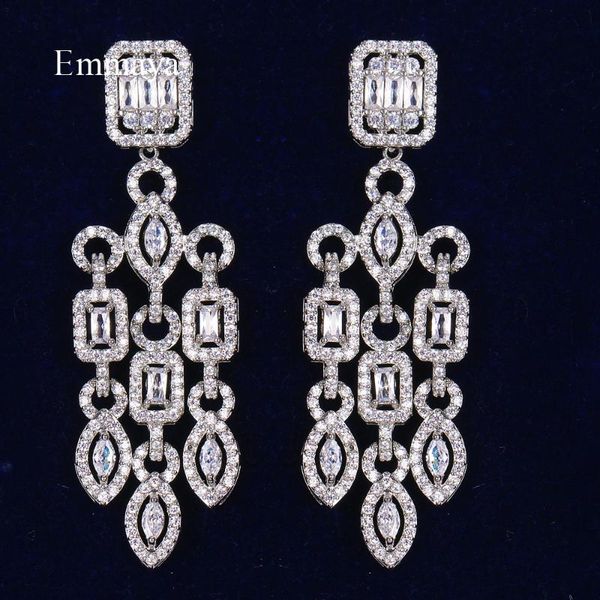 emmaya new fashion design geometry noble white color tassel earring cz for women charming decoration in banquet, Golden;silver
emmaya new fashion design geometry noble white color tassel earring cz for women charming decoration in banquet, Golden;silver