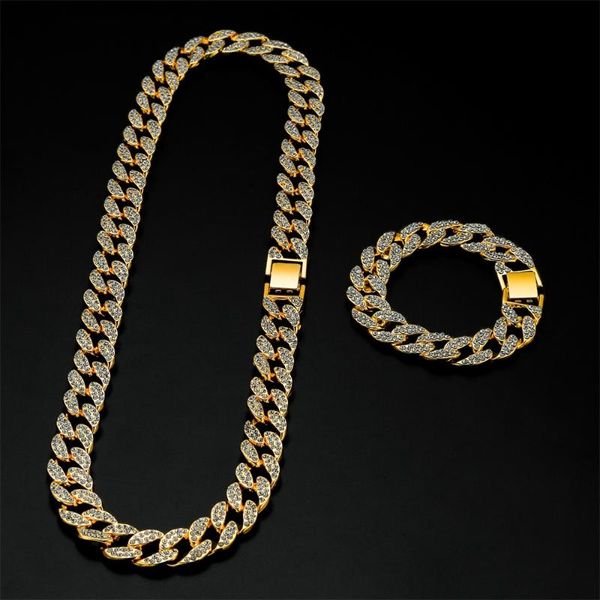 chains men hip hop cuban link chain iced bling necklace bracelet jewelry out crystal 15mm width long men's, Silver
chains men hip hop cuban link chain iced bling necklace bracelet jewelry out crystal 15mm width long men's, Silver