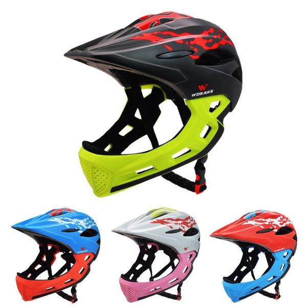 children helmet kids detachable full face helmet children sports safety for cycling skateboarding, Black
children helmet kids detachable full face helmet children sports safety for cycling skateboarding, Black