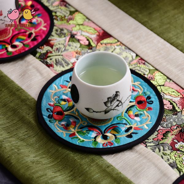 amais traditional chinese cloud embroidery coffee tea wine bowl cup mats for wedding party return gifts and home decorations
amais traditional chinese cloud embroidery coffee tea wine bowl cup mats for wedding party return gifts and home decorations