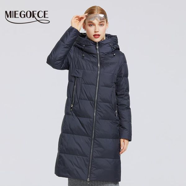miegofce 2020 new women's winter cotton collection windproof jacket with stand-up collar fabric and waterproof women parka coat, Black
miegofce 2020 new women's winter cotton collection windproof jacket with stand-up collar fabric and waterproof women parka coat, Black