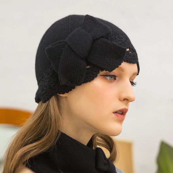 berets x044 knitting hats female fashion style cashmere woolen cap knitted casual hat sweet cute bow caps adjust size, Blue;gray
berets x044 knitting hats female fashion style cashmere woolen cap knitted casual hat sweet cute bow caps adjust size, Blue;gray
