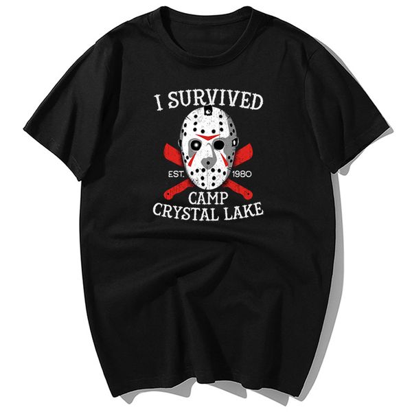 horror friday the 13th crystal lake survivor t-shirts summer man's t-shirt causal cotton short sleeve tshirt harajuku streetwear
horror friday the 13th crystal lake survivor t-shirts summer man's t-shirt causal cotton short sleeve tshirt harajuku streetwear