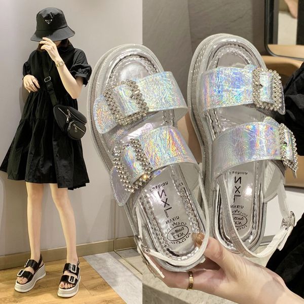 2020 summer new women's wedge sandals rhinestone fashion temperament wild women's shoes non-slip wear-resistant shoes, Black
2020 summer new women's wedge sandals rhinestone fashion temperament wild women's shoes non-slip wear-resistant shoes, Black