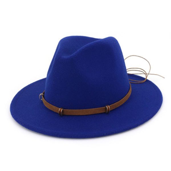 retro flat brim jazz fedora hats with leather ribbon summer bowler formal hats cap outdoor, Blue;gray
retro flat brim jazz fedora hats with leather ribbon summer bowler formal hats cap outdoor, Blue;gray