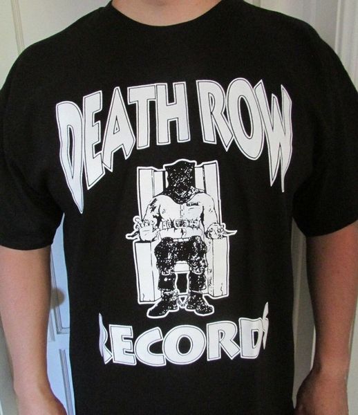 death row records t-shirt black