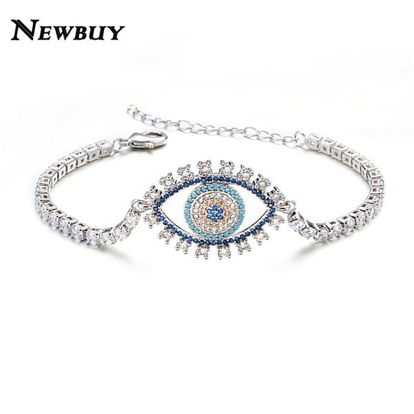 newbuy 2020 fashion cz pave setting jewelry luxury colourful cubic zirconia vivid eye charm bracelet valentine's day gift, Golden;silver
newbuy 2020 fashion cz pave setting jewelry luxury colourful cubic zirconia vivid eye charm bracelet valentine's day gift, Golden;silver
