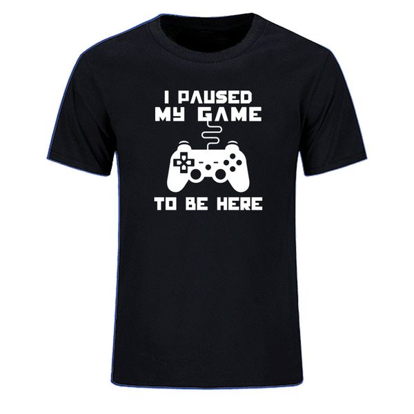 i paused my game to be here men t-shirt funny video gamer gaming player humor joke t shirts letter print
i paused my game to be here men t-shirt funny video gamer gaming player humor joke t shirts letter print