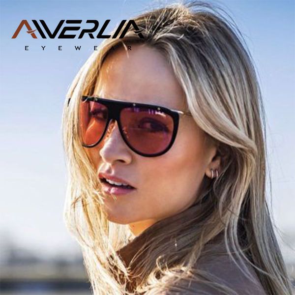 sunglasses aiverlia flat oversized women brand design female vintage shades gradient uv400 eyewear metal frame, White;black
sunglasses aiverlia flat oversized women brand design female vintage shades gradient uv400 eyewear metal frame, White;black
