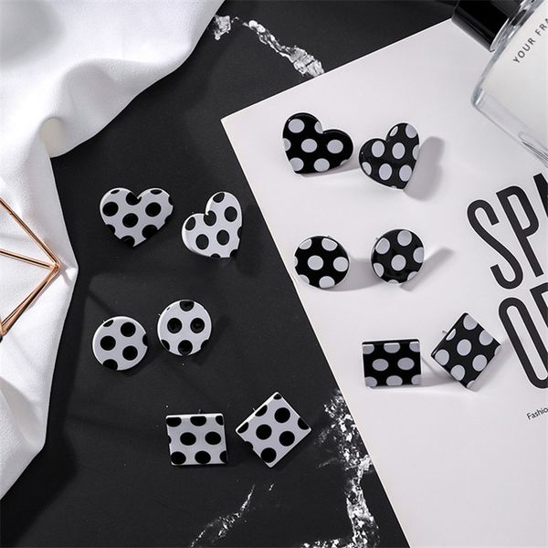 new design round heart square acrylic stud earrings for women black white color speckle geometric ear jewelry gifts, Golden;silver
new design round heart square acrylic stud earrings for women black white color speckle geometric ear jewelry gifts, Golden;silver