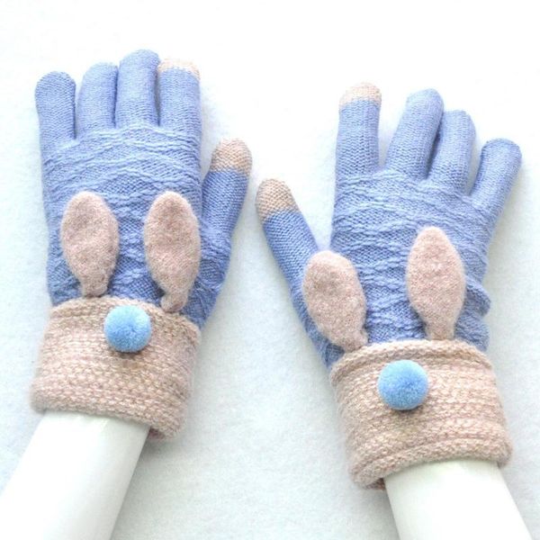 cartoon knitted gloves women winter warm thicken screen touch cute gloves plus velvet full finger girls mittens, Blue;gray
cartoon knitted gloves women winter warm thicken screen touch cute gloves plus velvet full finger girls mittens, Blue;gray