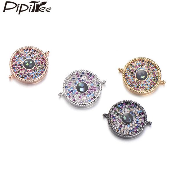 charms pipitree multi zircons cz connector copper white gold round evil eye with natural shell diy bracelet charm jewelry making, Bronze;silver
charms pipitree multi zircons cz connector copper white gold round evil eye with natural shell diy bracelet charm jewelry making, Bronze;silver