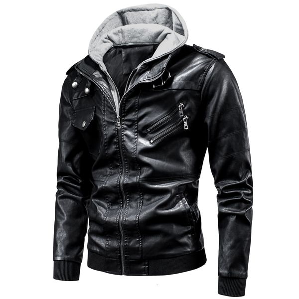ucrazy 2020 spring casual motor hooded pu jackets coat autumn outwear fashion punk style hat leather jacket men, Black
ucrazy 2020 spring casual motor hooded pu jackets coat autumn outwear fashion punk style hat leather jacket men, Black