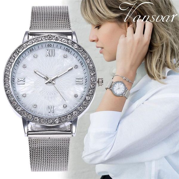 wristwatches vansoar watch women 2021 bracelet ladies watches rose gold rhinestone fashion women's for bayan kol saati, Slivery;brown
wristwatches vansoar watch women 2021 bracelet ladies watches rose gold rhinestone fashion women's for bayan kol saati, Slivery;brown