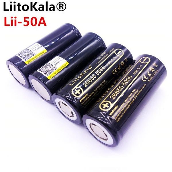 atteries rechargeable batteries 4pcs hk liitokala lii-50a 26650 5000mah lithium battery 3.7v 5000mah 26650 rechargeable battery suitable
atteries rechargeable batteries 4pcs hk liitokala lii-50a 26650 5000mah lithium battery 3.7v 5000mah 26650 rechargeable battery suitable