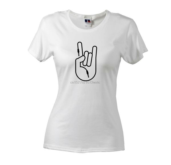 rock hand women's t-shirt music geek clothing nice slogan cute gift for her 
rock hand women's t-shirt music geek clothing nice slogan cute gift for her