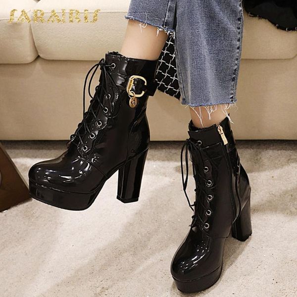 sarairis 2020 новые поступления патентный высочайшее качество кожи comfy boots женская обувь толстые высокие каблуки пряжка zipper обувь жен, Black
sarairis 2020 новые поступления патентный высочайшее качество кожи comfy boots женская обувь толстые высокие каблуки пряжка zipper обувь жен, Black
