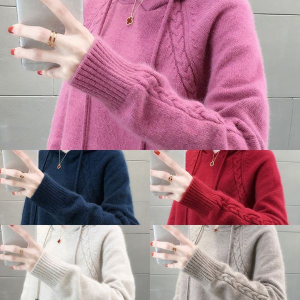 solid color pullover women's loose autumn and winter 2020 new women's lazy pullover sweater hooded sweater hjind, White;black
solid color pullover women's loose autumn and winter 2020 new women's lazy pullover sweater hooded sweater hjind, White;black