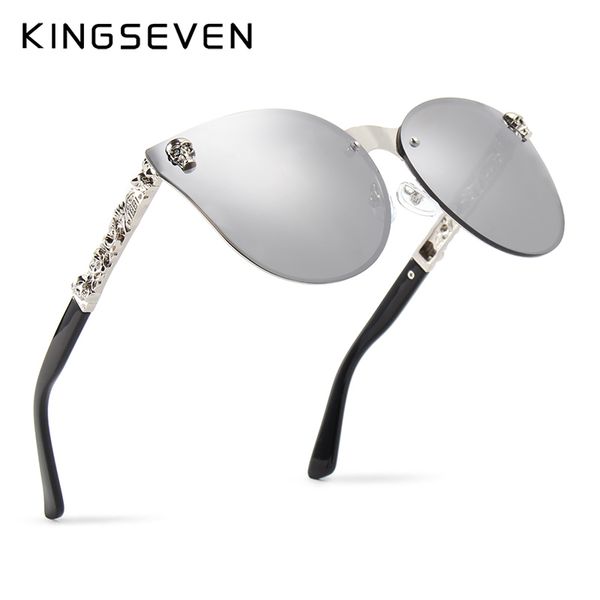 sunglasses kingseven fashion women gothic mirror eyewear skull frame metal temple uv400 with accessories, White;black
sunglasses kingseven fashion women gothic mirror eyewear skull frame metal temple uv400 with accessories, White;black